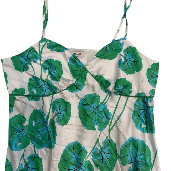 Diane Von Furstenberg for Target Green/White Floral Spaghetti Strap Dress 2XL - Picture 5 of 8